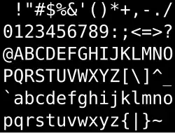 "!"#$%&'()*+,-./0123456789:;<=>?@ABCDEFGHIJKLMNOPQRSTUVWXYZ[\]^_`abcdefghijklmnopqrstuvwxyz{|}~"