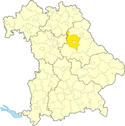 Zemský okres Amberg-Sulzbach na mapě Bavorska