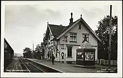 Vlakové nádraží v Aasu, 1922