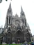 Západní fasáda kostela Saint-Ouen v Rouenu