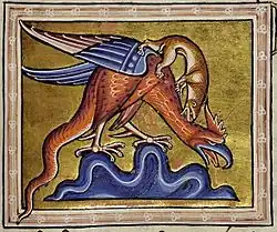 Folio 66 Recto: Bazilišek