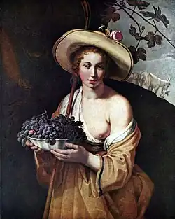 Pastýř s hrozny, 1628
