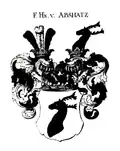 Hans Aßmann Freiherr von Abschatz, rodový erb