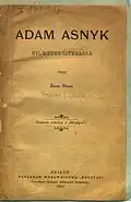 Kniha o Adamu Asnykovi z roku 1897