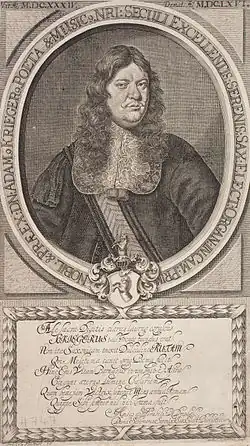 Rytina C. Romseta podle obrazu Johanna Kaspara Höcknera.