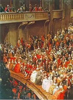 Johann Franz Greipel - císařská rodina a vídeňská dvorní společnost (1763)