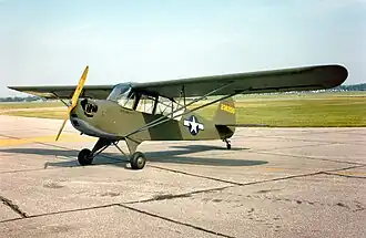 Aeronca L-3B v Národním muzeu letectva USA