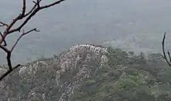 Pohled na Mount Afadjato z vesnice Liati Wote