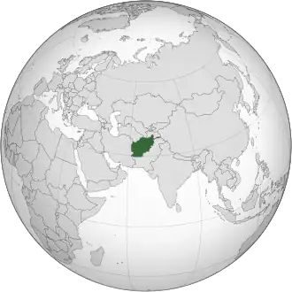 Poloha Afghánistánu