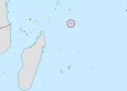 Upřesnění polohy Agalegských ostrovů v Indickém oceánu