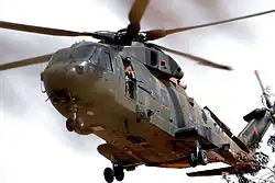 Merlin HC.3 1419. letky přistává v iráckém Al Fao, 29. září 2008