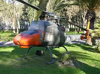 Prototyp Agusty A.106 na námořní základně v Catanii