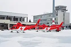 Vrtulníky Agusta A109K2 na popradské základně