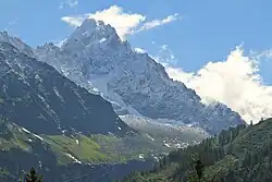 Aiguille du Chardonnet od Argentière (západní stěna)
