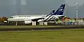 Barvy SkyTeam (Airbus A319 OK-PET, OER, při pronájmu u Saudie)