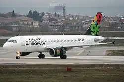 Airbus A320 Afriqiyah Airways v Istanbulu