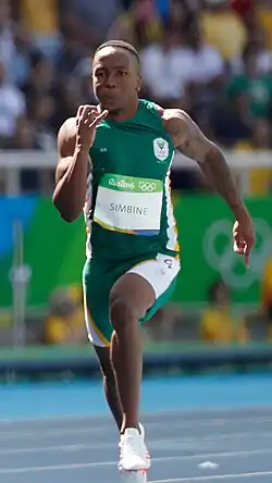 Akani Simbine (13. srpna 2016)