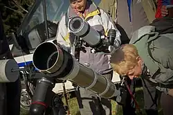 Pozorování sluneční fotosféry v rámci akce pro veřejnost