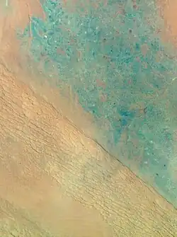 Satelitní snímek pouště