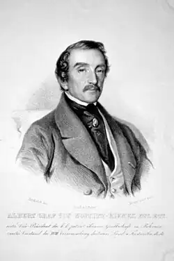 Albert Nostitz-Rieneck kolem roku 1856