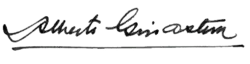 Alberto Ginastera – podpis