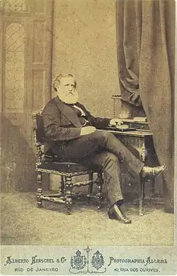 Alberto Henschel: Petr II. Brazilský, Rio de Janeiro, 1875