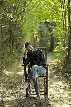 Alberto Terrile, autoportrét pořízený poblíž Iola di Montese, malé vesnice v Apeninském pohoří, Itálie, 2010