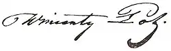Wincenty Pol – podpis