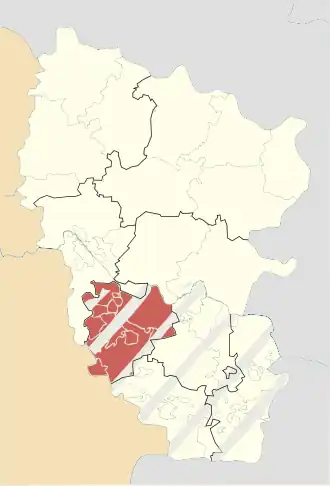 Poloha rajónu v Luhanské oblasti