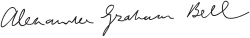 Alexander Graham Bell – podpis