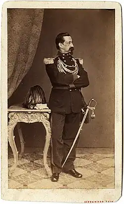Autoportrét v ostrostřelecké uniformě, 1869