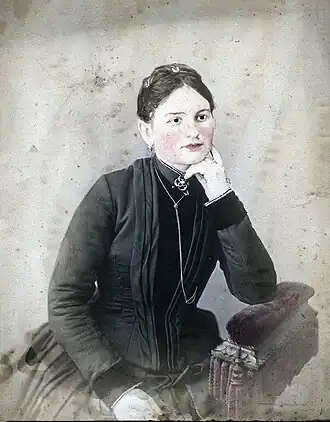 Spodní vrstva chromofotografie vytvořené Alexanderem Seikem kolem roku 1870.