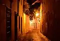 Alfama, ulice v noci