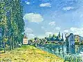 Alfred Sisley: Moretský most v létě