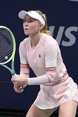 Aljaksandra Sasnovičová na US Open 2023
