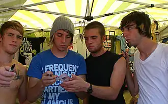 zleva: Zachary Merrick, Alex Gaskarth, Rian Dawson a Jack Barakat