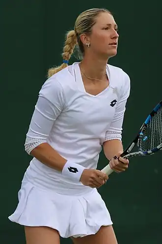 Denisa Allertová ve Wimbledonu 2016