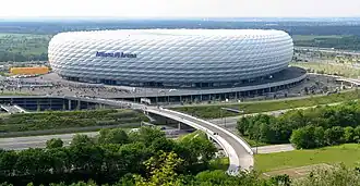 Fotografie stadionu Allianz Arena