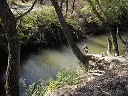 řeka nedaleko místa, kde proběhla bitva Krymské války