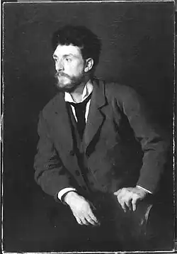 Malíř Adolf Hölzel, portrét maloval Alois Erdtelt (1851–1911) v roce 1879