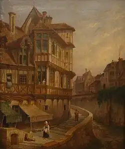 Alois Gustav Schulz: Domy nad potokem (1855)