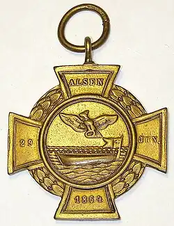 Alsenský kříž (zadní strana)