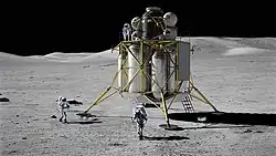 Altair s kosmonauty na Měsíci (animace)