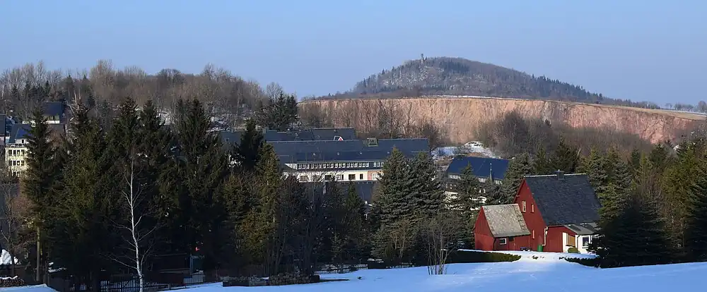 Altenberg s pinkou a horou Geisingberg