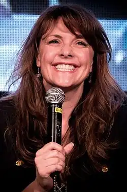 Amanda Tapping v Adelaide na akci Oz Comic Con, duben 2014