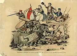 František Roscher, Bedřich Anděl: Amazonka na barikádě, Praha 1848