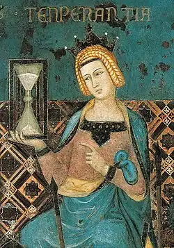 Ambrogio Lorenzetti: Nejstarší známé vyobrazení přesýpacích hodin (1328)