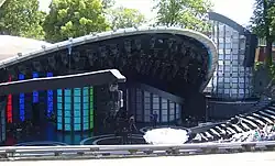 Amfiteátr v Opolí, hlavní scéna Národní festivalu polské písně, červen 2009