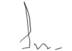 Jacques Poos, podpis