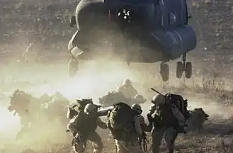 Příslušníci americké 101.výsadkové divize během operace Anakonda